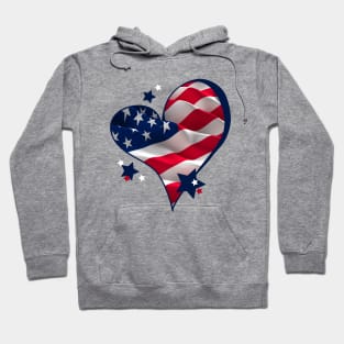 PATRIOTIC HEART Hoodie